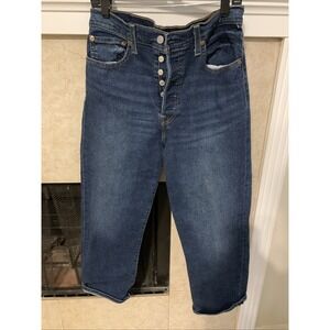Levi's Premium Ribcage Straight Ankle High Rise Big E Jeans Women Size 31